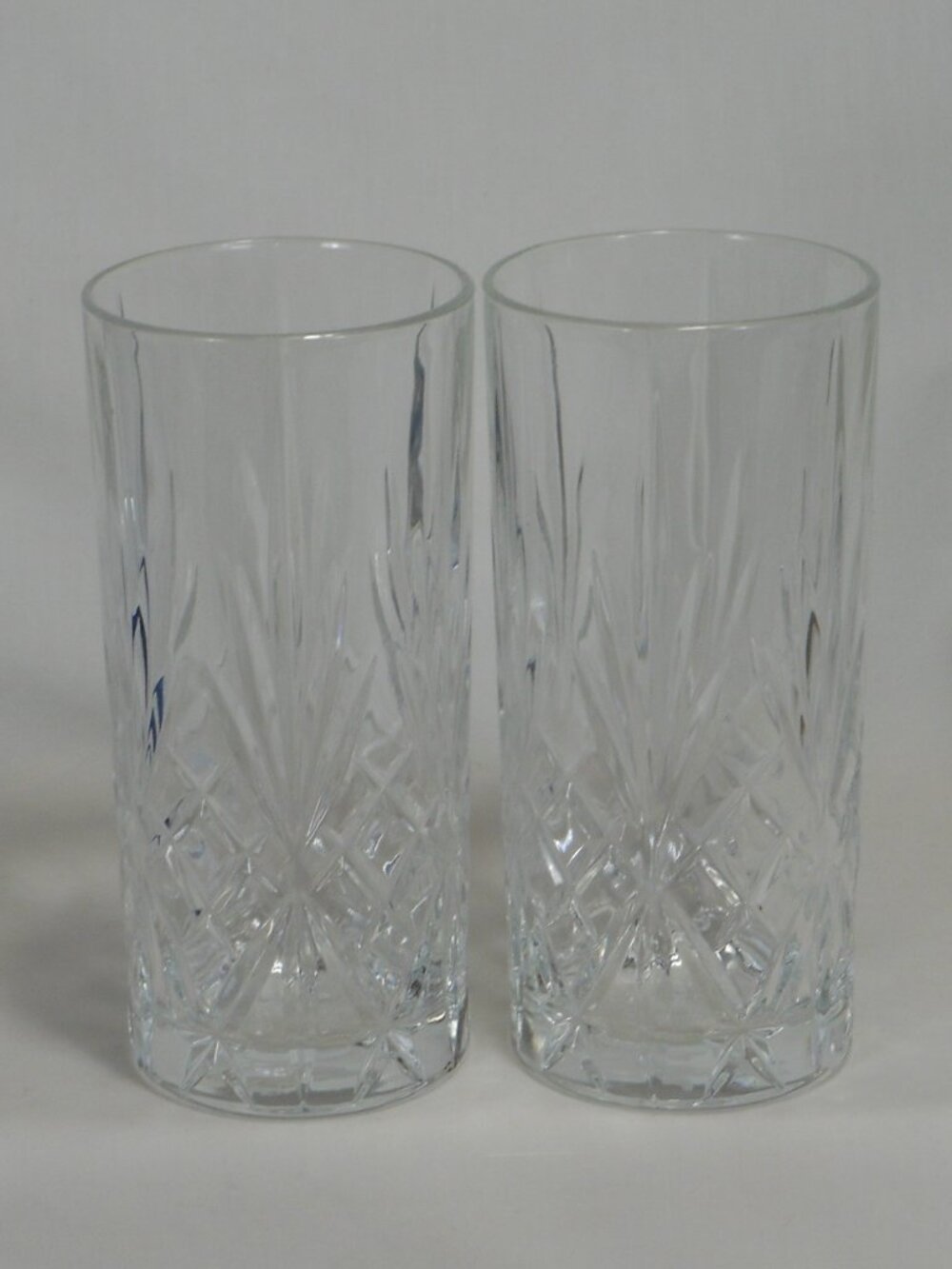 2  12oz Remy Martin heavy crystal drinking glasses